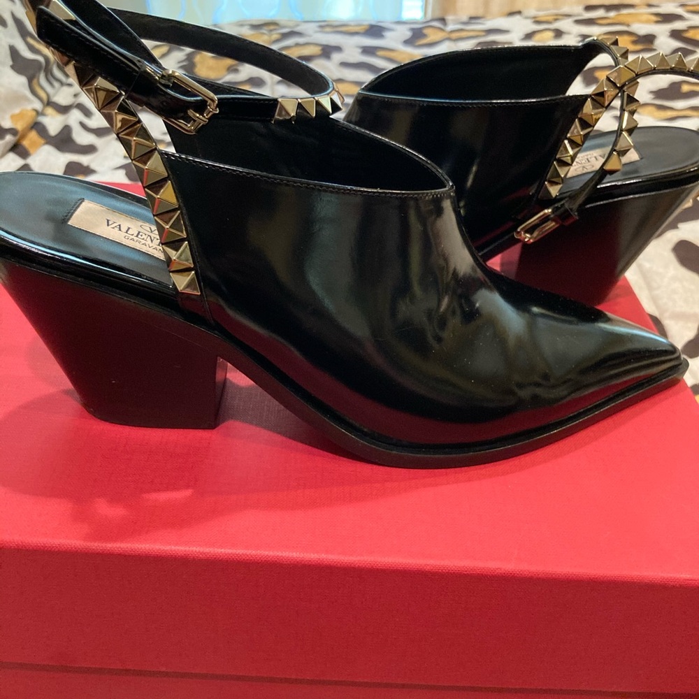 Valentino Leather Bootie /Slides